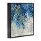 Stupell Industries Abstract Blue Gold Paint Design Framed Giclee Art